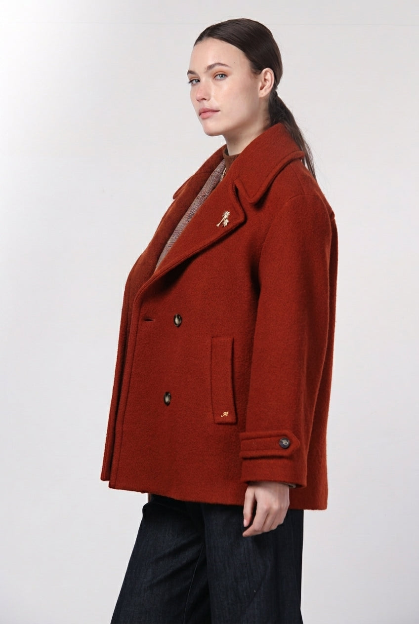 Leonie women’s coat in wool bouclé