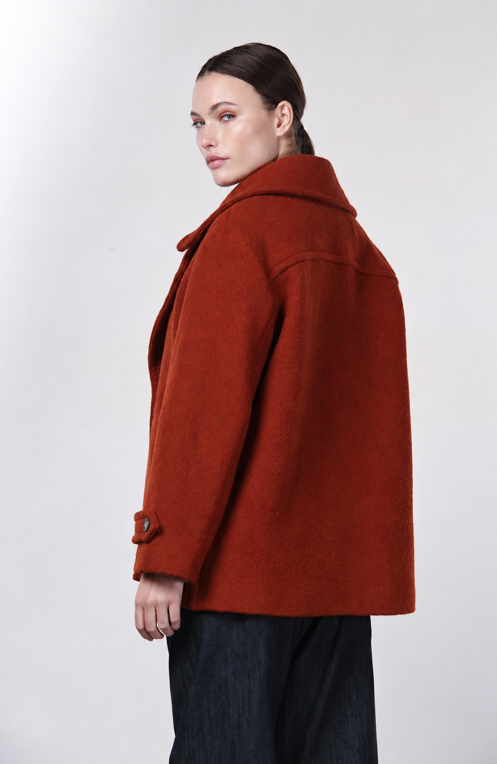 Leonie women’s coat in wool bouclé