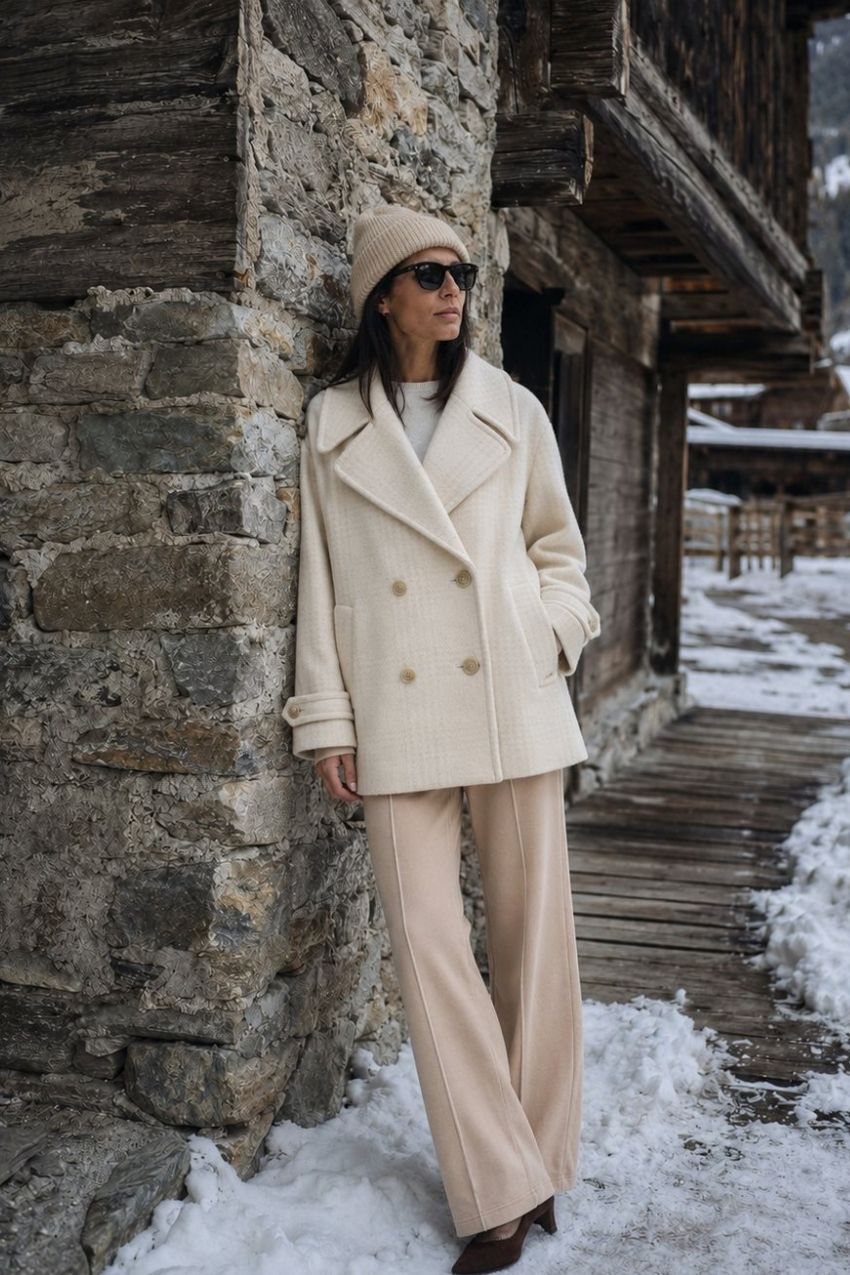 Leonie cappotto donna in lana fantasia a quadri