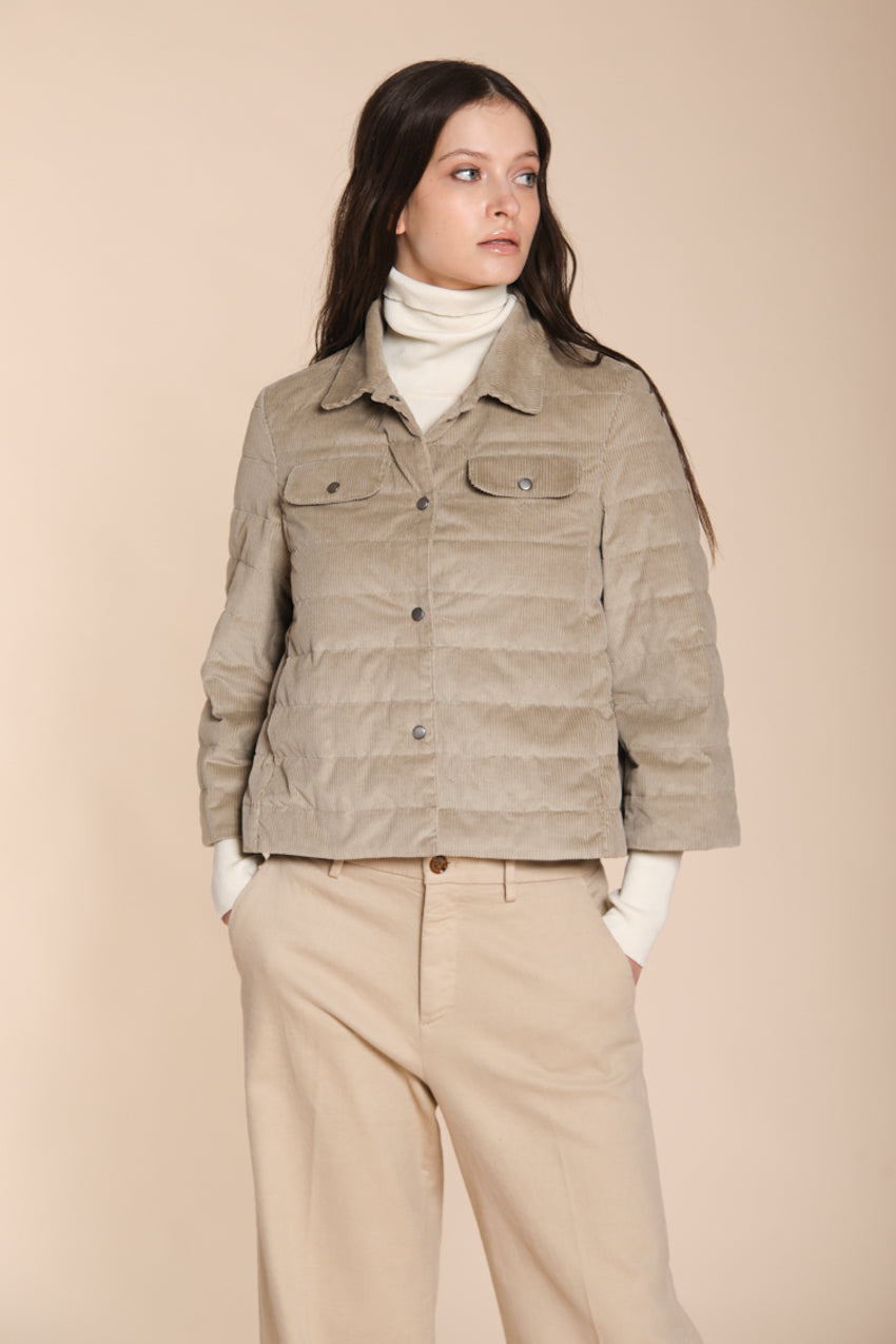 Foto 1 Amy giubbotto donna in velluto 500 righe