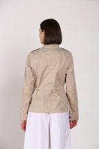Eva giacca donna in twill ricamo fiori