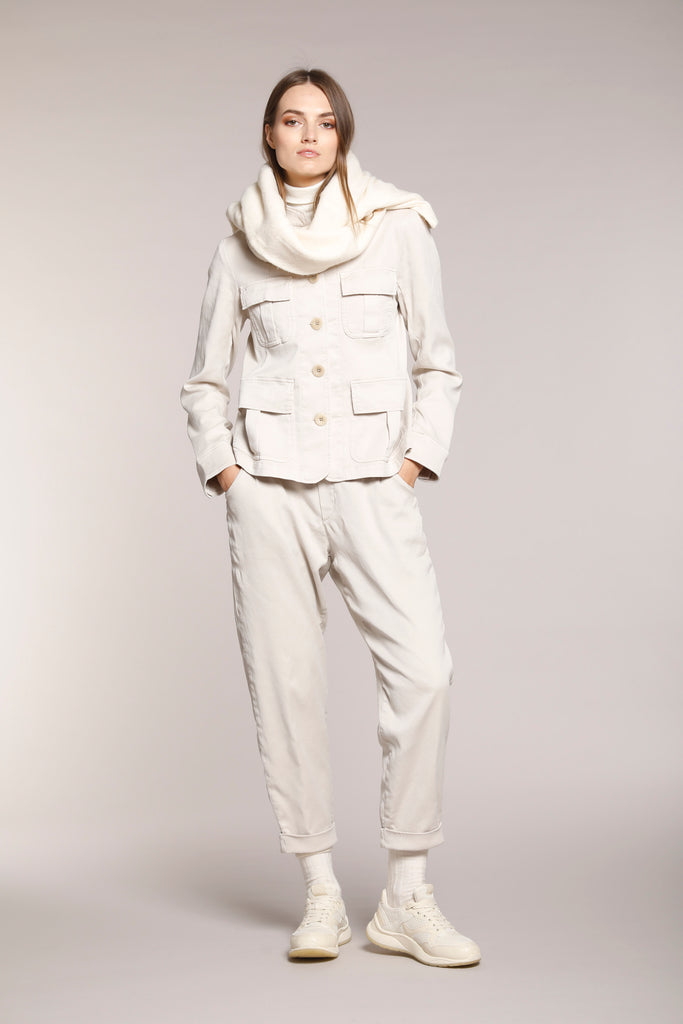 Immagine 2 di giacca da donna in felpa, color ghiaccio, modello Karen di Mason's