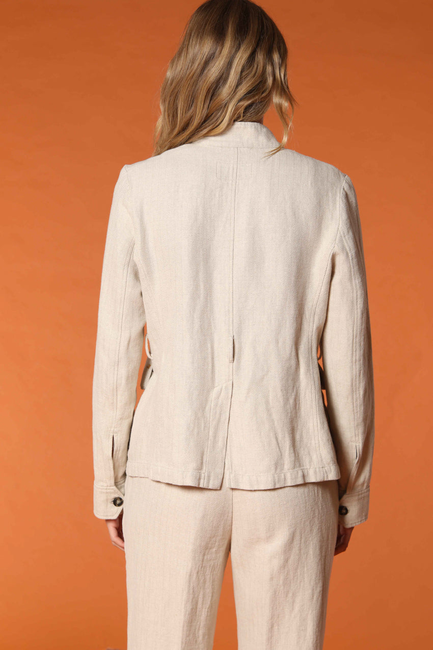 Karen women's field jacket in cotton and linen blend