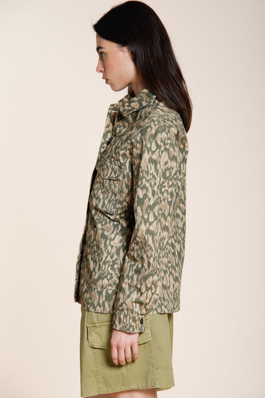 Santa Cruz Jacke Damen aus Gabardine Camouflage-Print