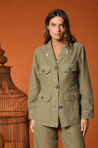 Santa Barbara giacca donna in cotone fiammato