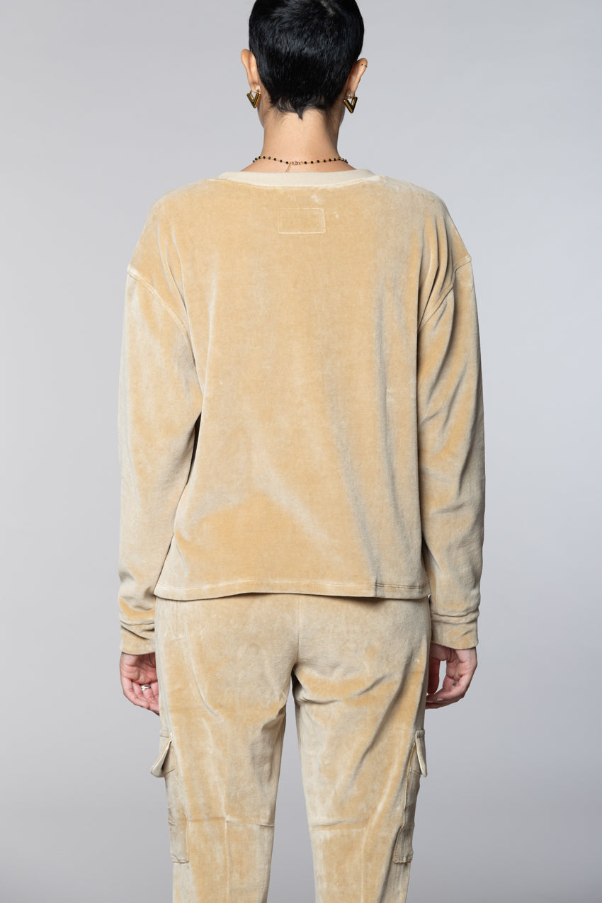 Beverly felpa donna in jersey ciniglia