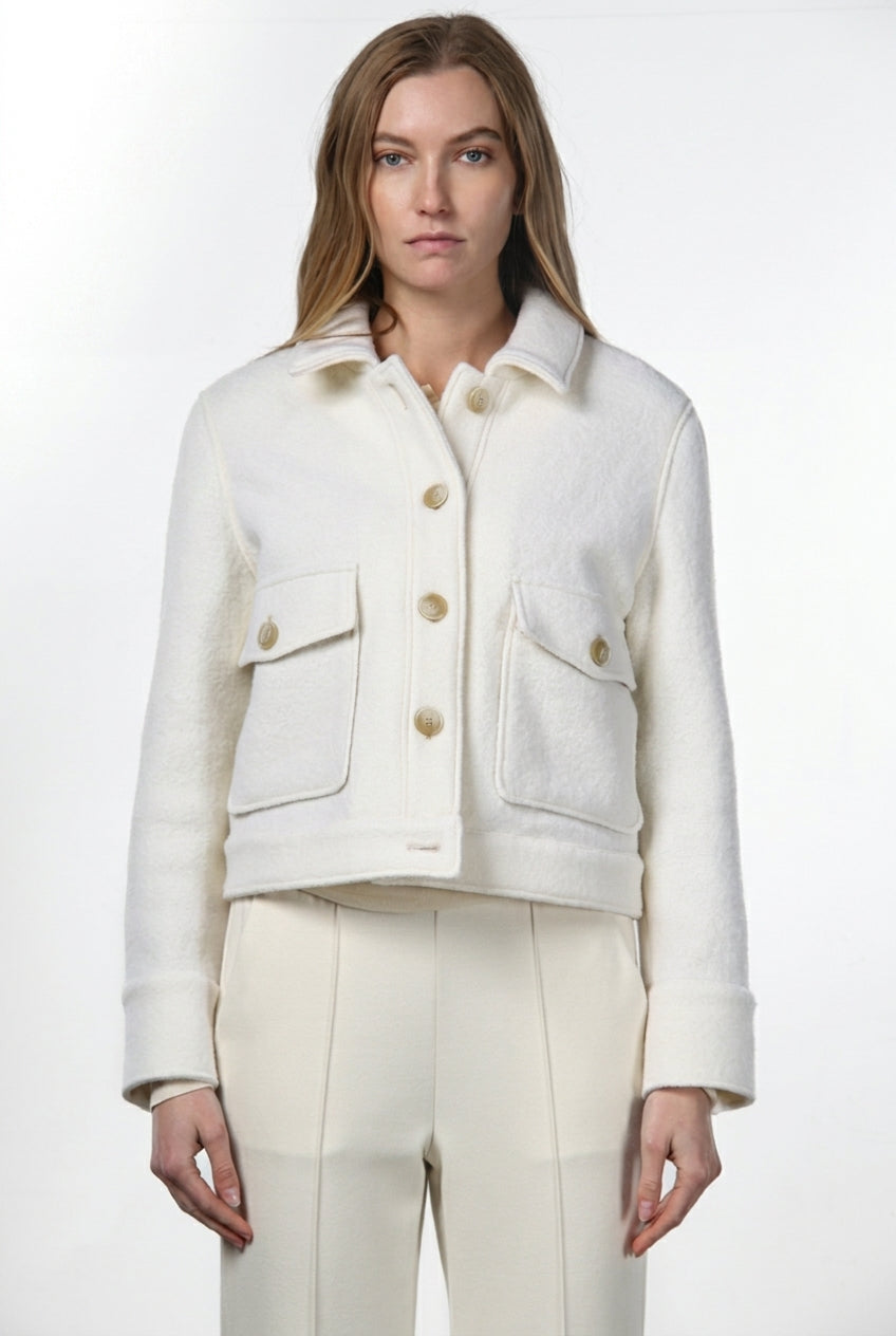 Veste femme Odette en bouclé de laine