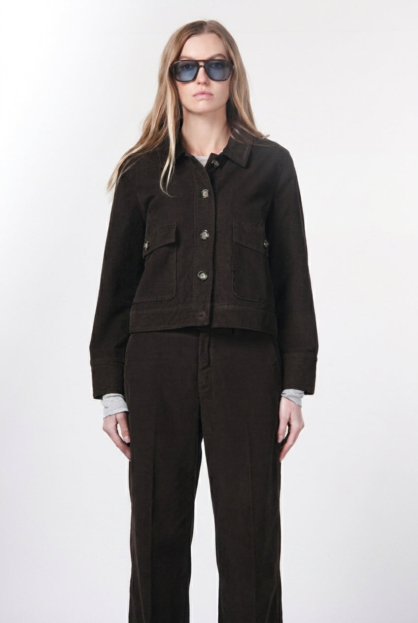 Odette veste femme en velours 500 raies