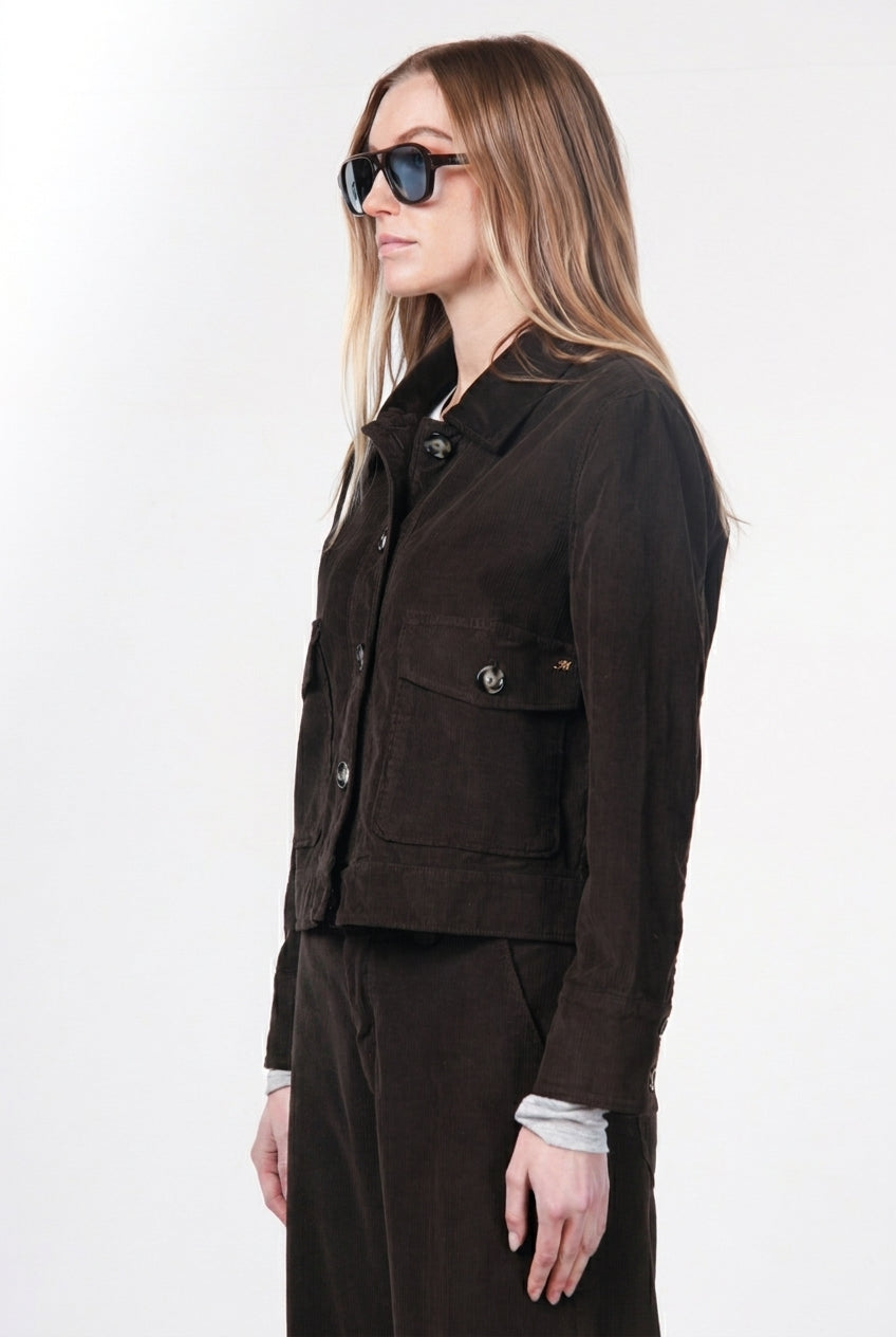 Odette veste femme en velours 500 raies
