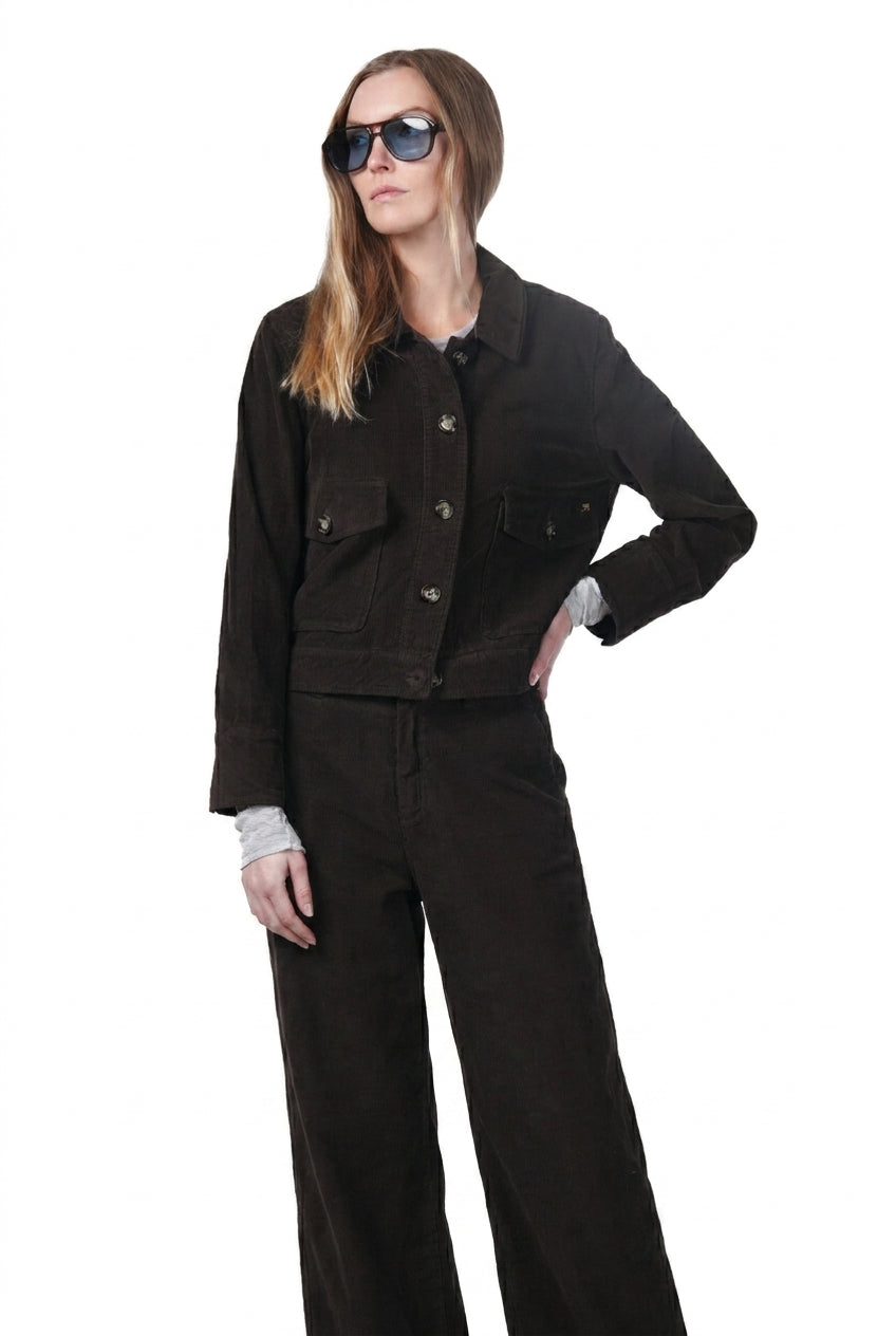 Odette veste femme en velours 500 raies