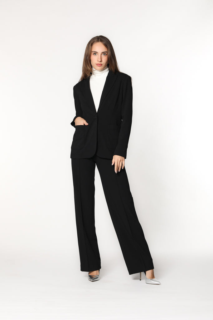 immagine 2 di blazer da donna in jersey colore nero modello Theresa di Mason's 