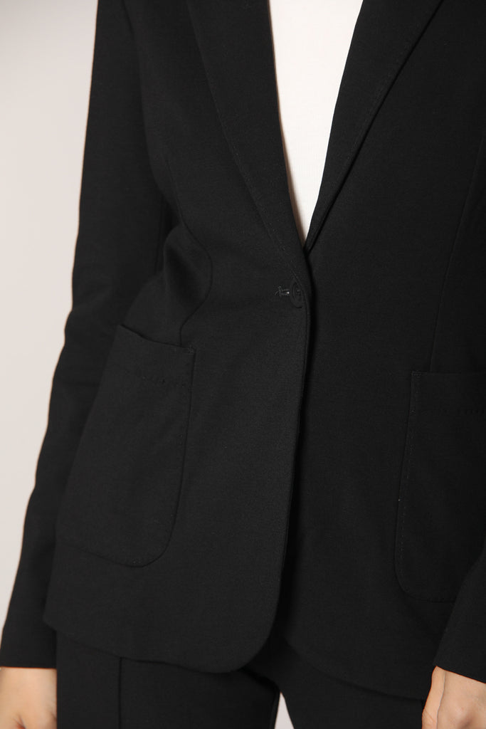 immagine 4 di blazer da donna in jersey colore nero modello Theresa di Mason's 