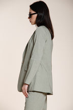 Irene Blazer Dame aus Leinen Viskose Mischgewebe