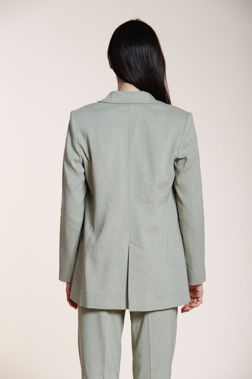 Irene blazer donna in tela misto lino e viscosa