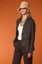  Irene blazer femme en lin et twill de coton