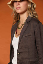 Irene blazer femme en lin et twill de coton