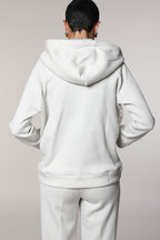 Hoodie women’s hooded sweatshirt in jersey with lurex