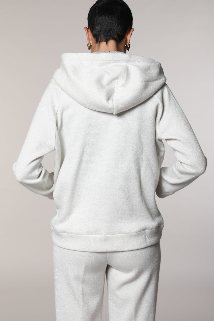Hoodie women’s hooded sweatshirt in jersey with lurex