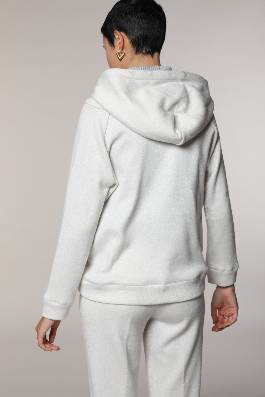 Hoodie women’s hooded sweatshirt in jersey with lurex