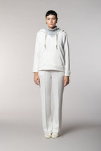 Hoodie women’s hooded sweatshirt in jersey with lurex