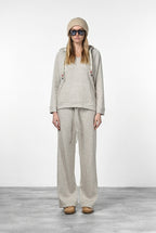 Hoodie sudadera de mujer en jersey efecto punto
