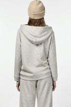 Hoodie sudadera de mujer en jersey efecto punto