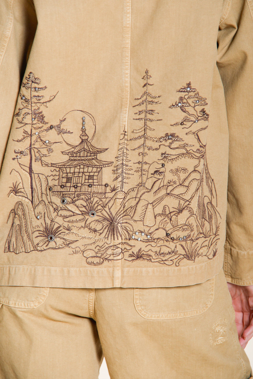 Irma Pockets giacca donna in panama fiammata