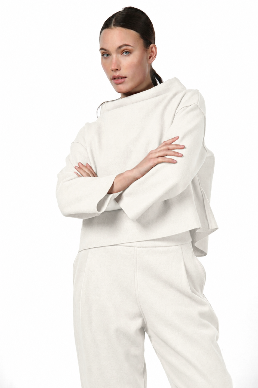 Nathi women’s sweatshirt in wool cloth