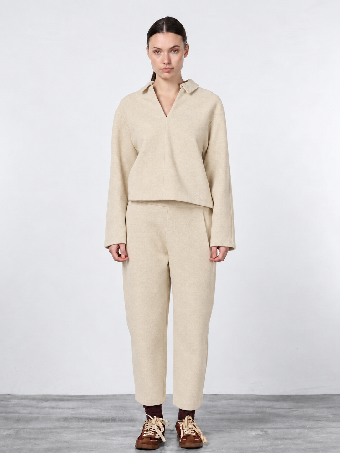 Simon women’s sweatshirt in wool cloth
