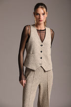 Foto 1 Ellen gilet donna in jersey bouclé