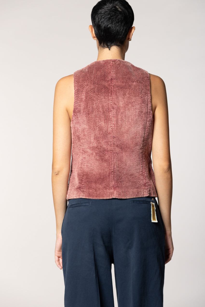 Ellen chaleco de mujer en pana de canal ancho