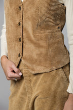 Ellen women’s gilet in wide-wale corduroy