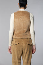 Ellen women’s gilet in wide-wale corduroy