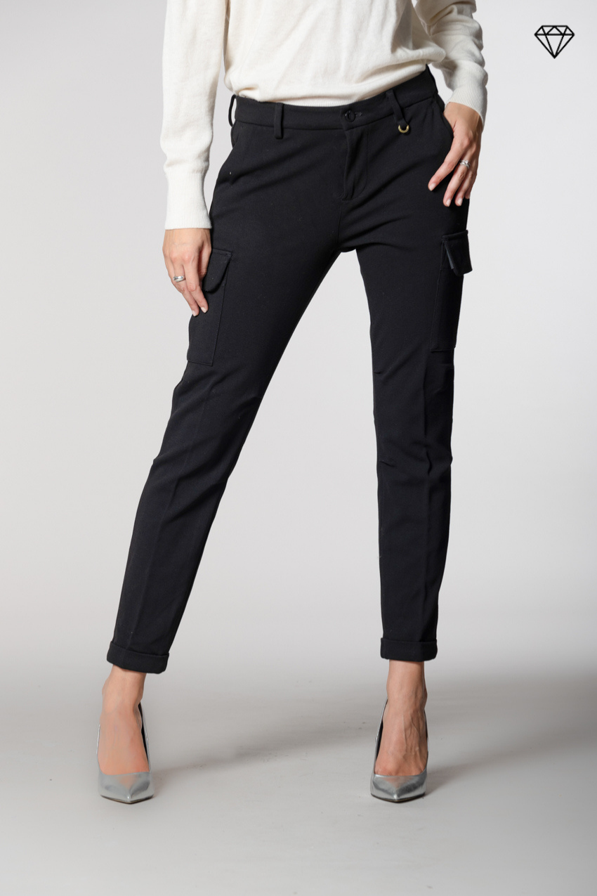 Chile City women’s cargo trousers in technical jersey slim fit ①