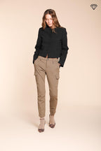 Foto 3 Chile City pantalone cargo donna in jersey tecnico slim fit ①