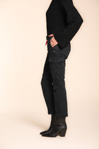 Chile City pantalone cargo donna in raso slim fit