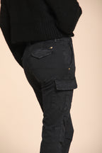 Chile City pantalone cargo donna in raso slim fit