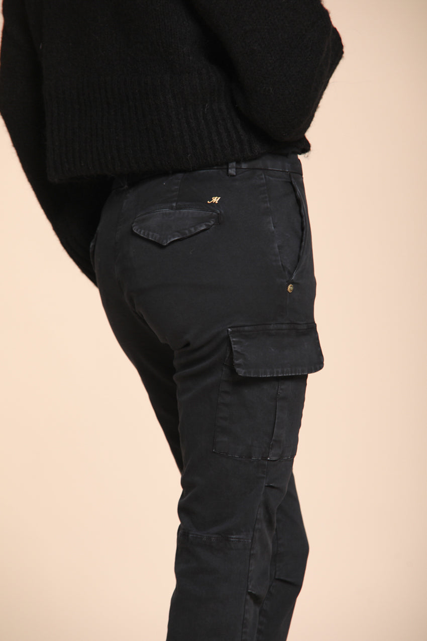 Chile City pantalone cargo donna in raso slim fit