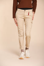 Chile City women’s cargo trousers in satin slim fit