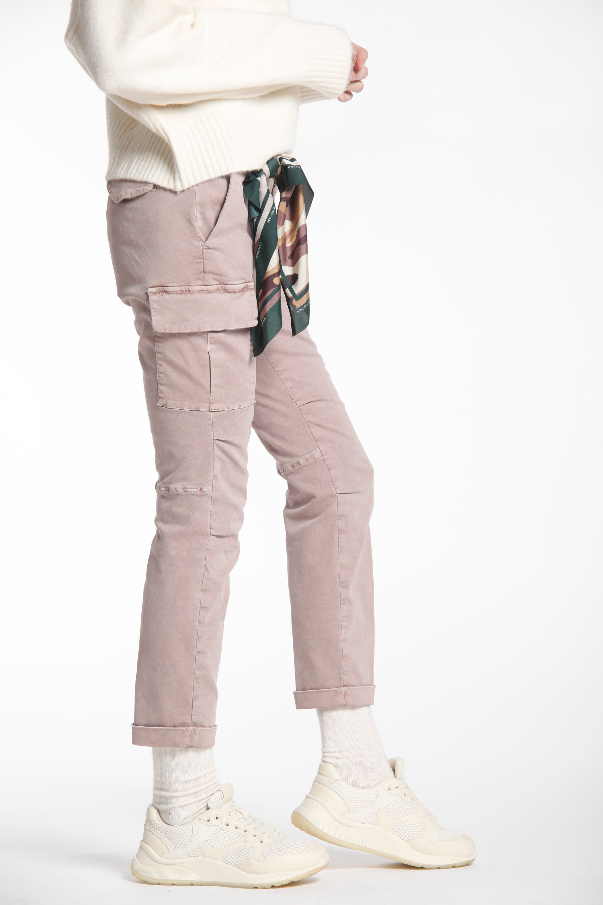 bild 3 von Damen Cargo-Hosen aus Satin Hautfarben Modell Chile City von Mason's