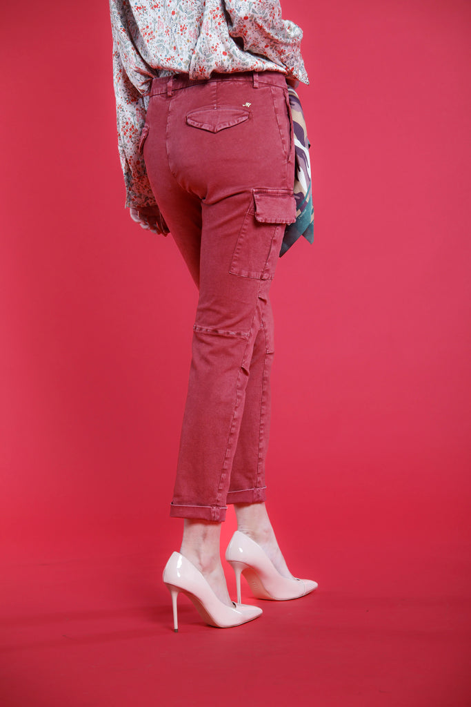 Chile City pantalone cargo donna in raso curvy