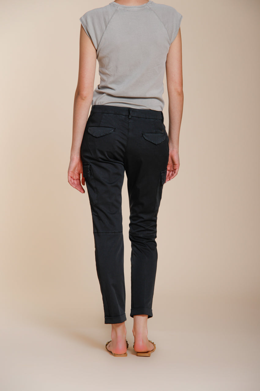Chile City Hose Cargo Damen aus Stretch-Gabardine slim fit