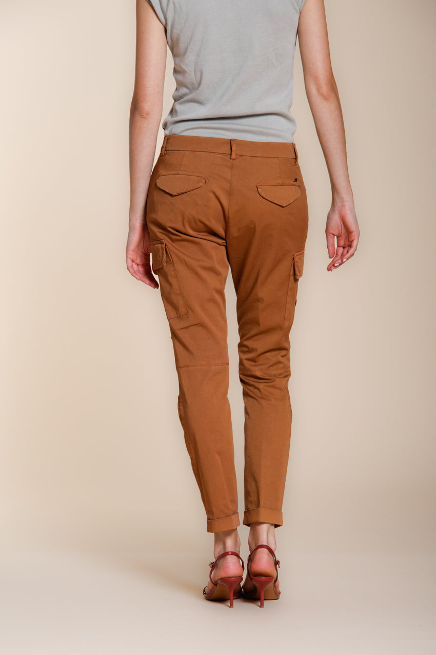 Chile City women's cargo pants in stretch gabardine slim fit