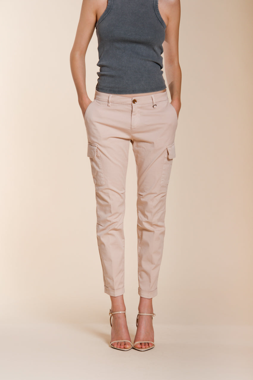 Chile City Hose Cargo Damen aus Stretch-Gabardine slim fit