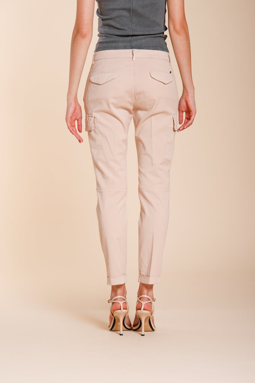 Chile City Hose Cargo Damen aus Stretch-Gabardine slim fit