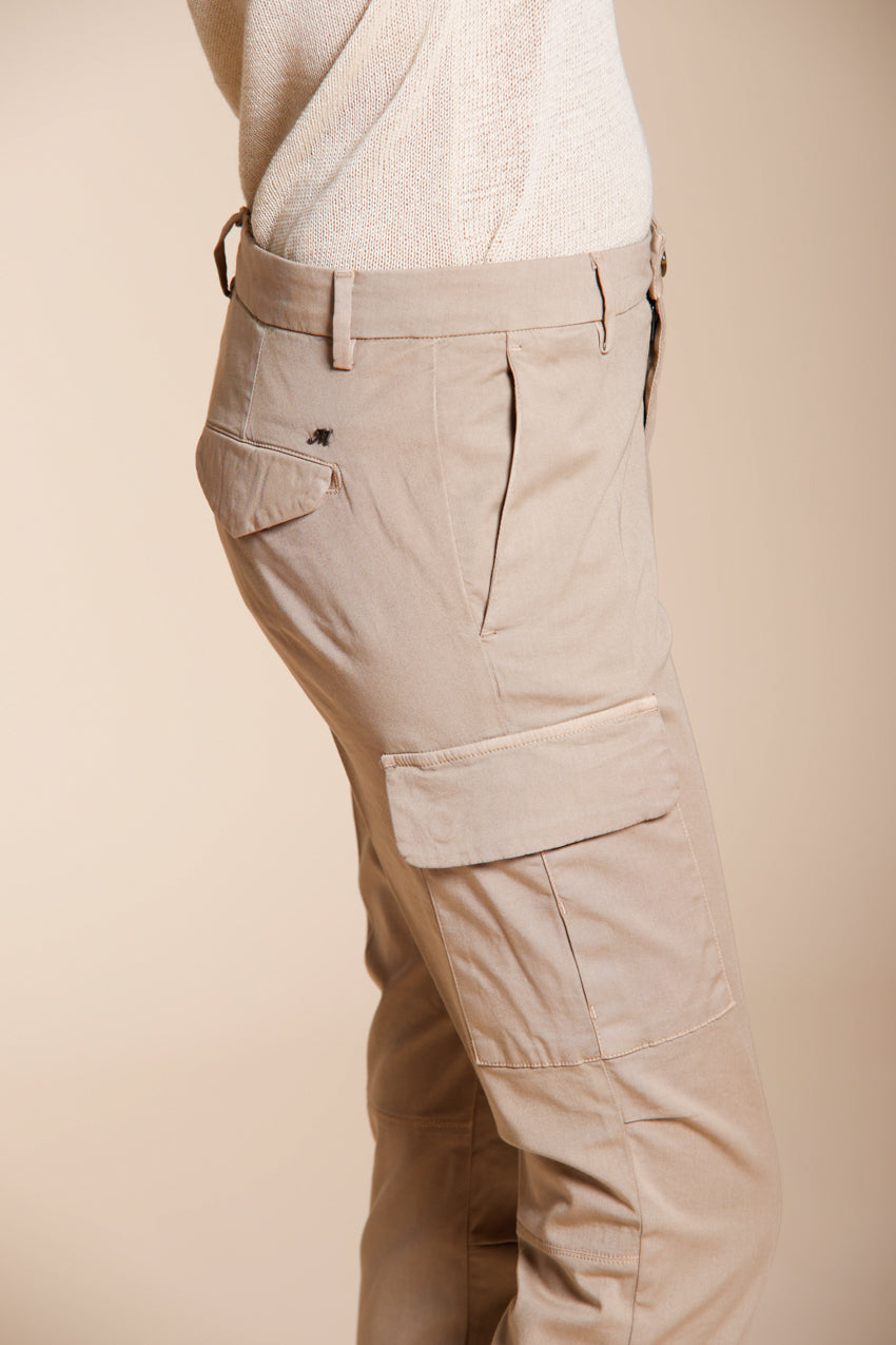 Chile City Damen Cargohose aus Stretch-Gabardine slim fit
