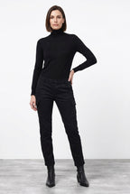 Chile City pantalone cargo donna in raso slim fit
