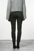 Chile City pantalone cargo donna in raso slim fit