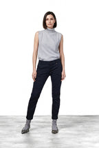 Chile City pantalone cargo donna in raso slim fit