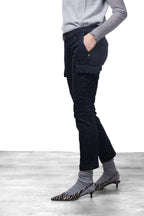 Chile City pantalone cargo donna in raso slim fit
